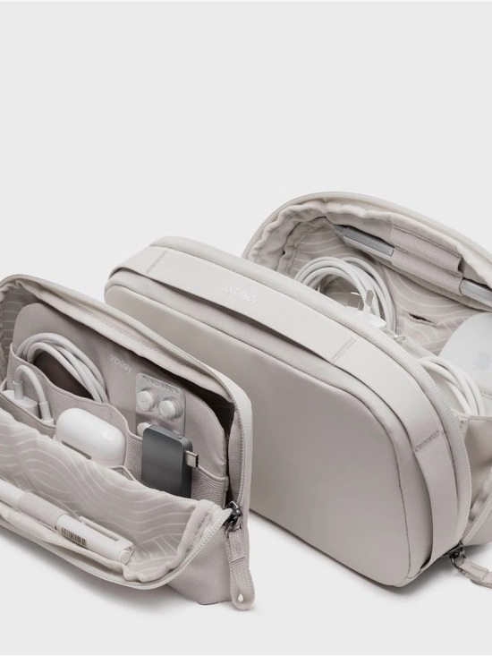 Other - 3 piece Orbitkey Tech Travel Organizer Pouch in Light Gray